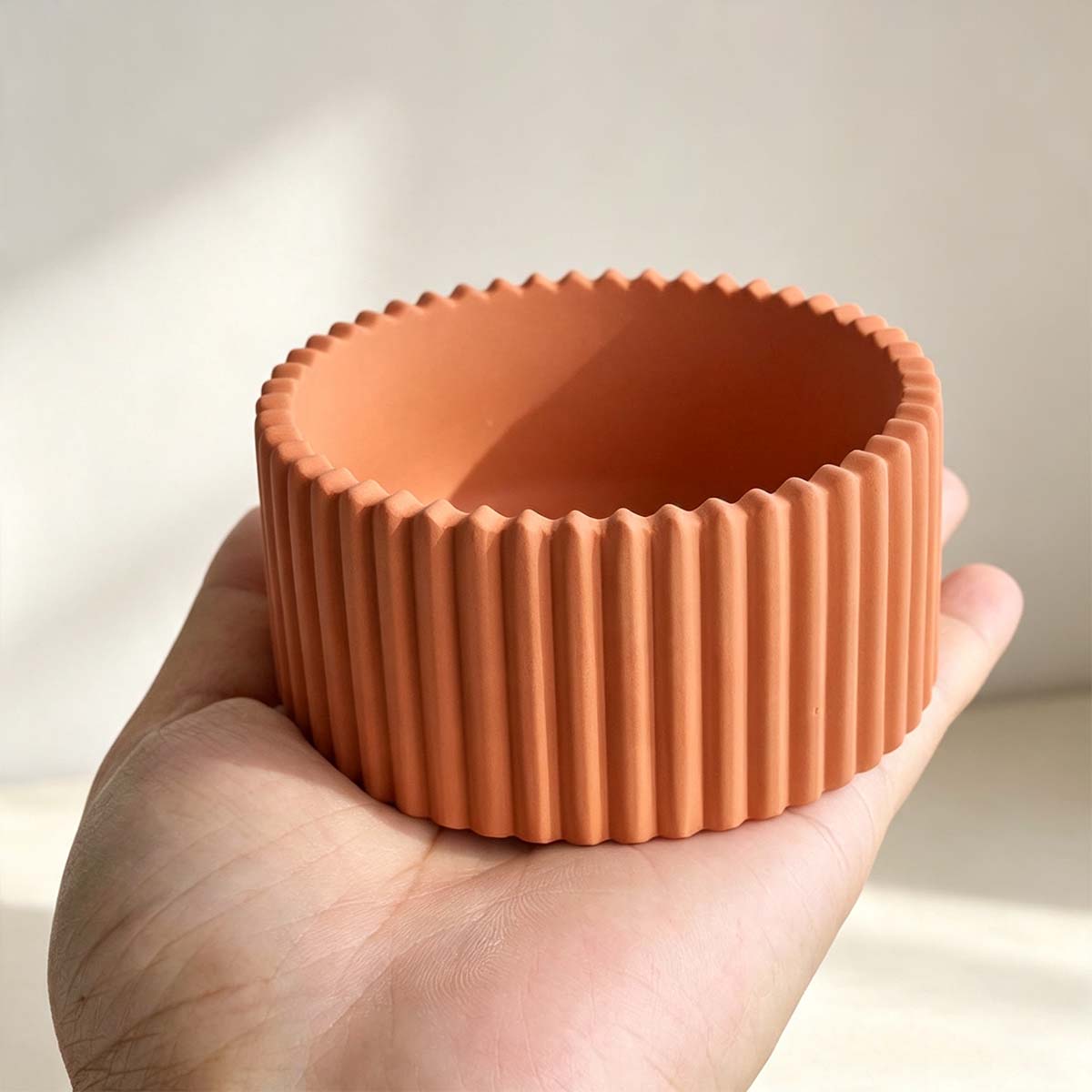 Round Striped Candle Jar Silic - Potsticker Mold review and price